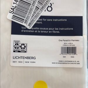Lichtenberg White Curtain Panel